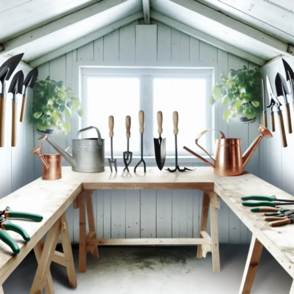 Prémium kerti felszerelések kollekciója professzionális környezetben