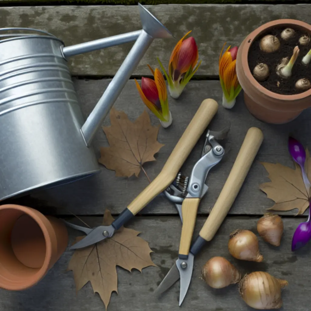 Őszi kertészeti kollekció hidegfólia-sátrakkal és szerszámokkal